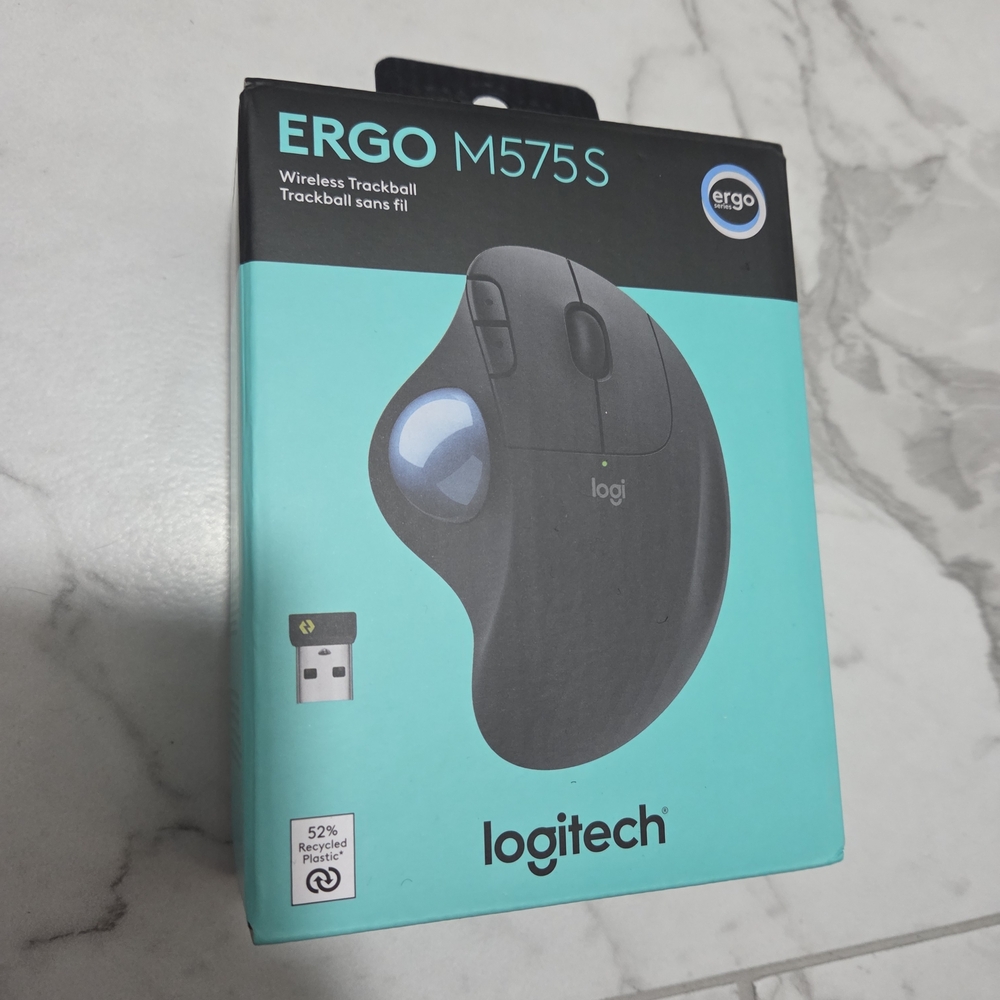 Logitech ERGO M575S Wireless Trackball Mouse - Black